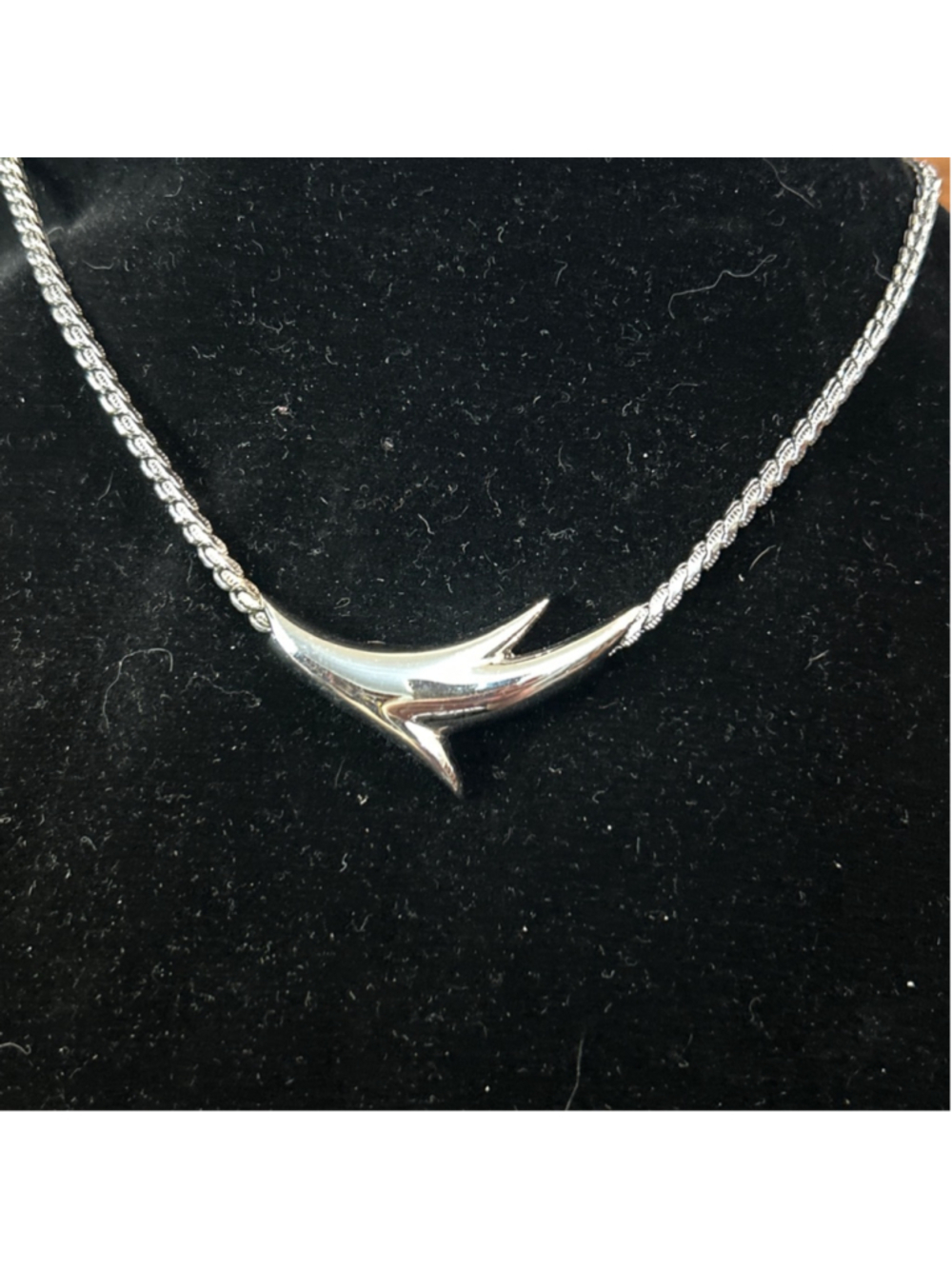 Vintage Monet Silvertone Silver Tone 16 To 17" Adjustable Necklace SIGNED